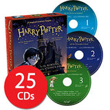 Harry Potter Books 1-3 Audio Collection Read By Stephen Fry 25 CDs
