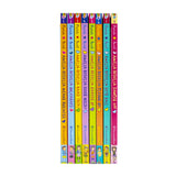 Amelia Bedelia 8 Book Collection Set by Hermin Parish (Dances Off, Sets Sail, Cleans Up, Shapes Up, Goes Wild, Road Trip, Unleashed, Means Business)