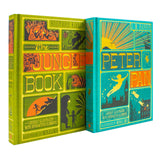 Peter Pan and The Jungle Book - Minalima Edition 2 Books Collection Set | Illustrated with Interactive Elements
