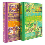 The Wonderful Wizard of Oz and The Adventures of Pinocchio - Minalima Edition 2 Books Collection Set | Illustrated with Interactive Elements