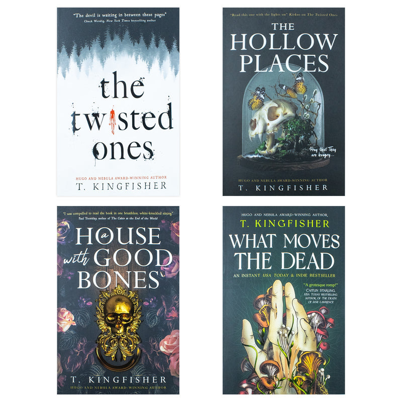 T Kingfisher Collection 4 Books Set (What Moves The Dead, A House with Good Bones, The Hollow Places and The Twisted Ones)