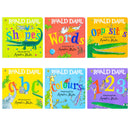 Roald Dahl Early Learning Pre-School Children Collection 6 Books Board Book Collection Set(Shapes, Words, Colours, Opposites, ABC and 123)