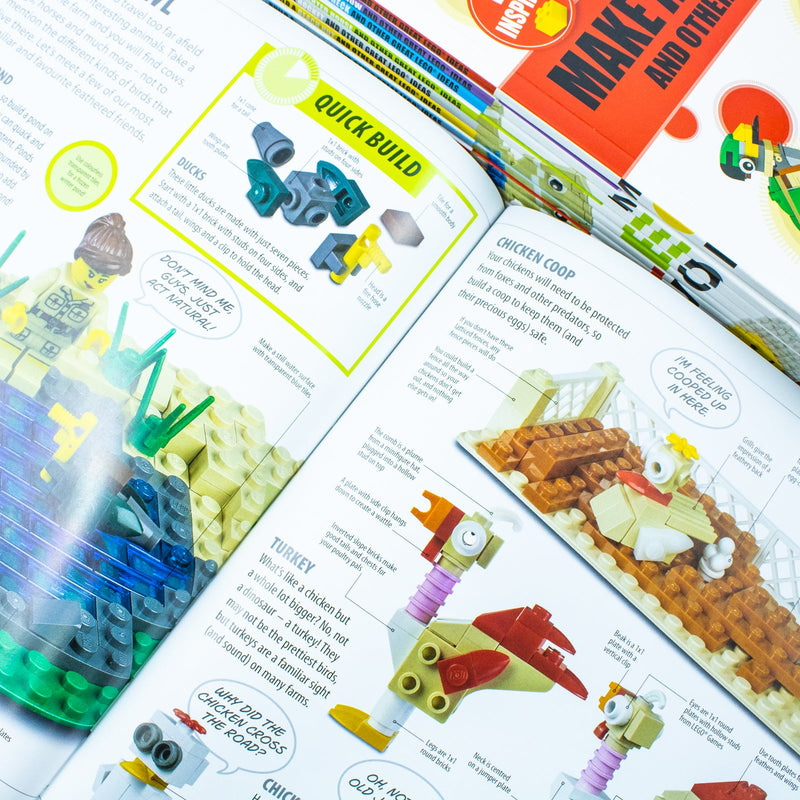 My LEGO World 25 Books Collection Box Set With More Than 1000 Build & Play Ideas