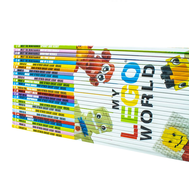 My LEGO World 25 Books Collection Box Set With More Than 1000 Build & Play Ideas
