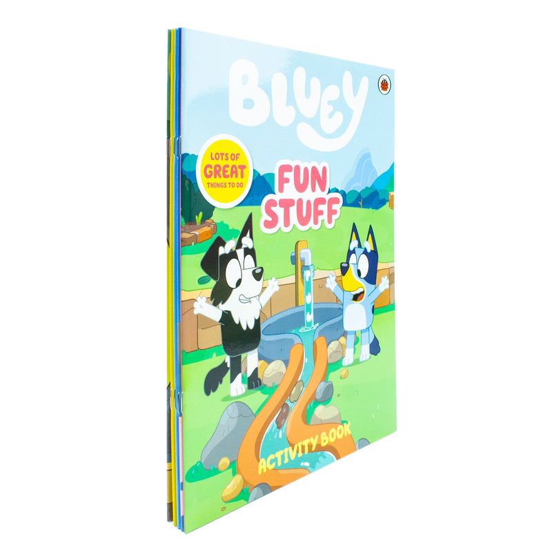 Explore the fun world of Bluey with this 5 books collection of activity books perfect for kids 3+ years. Endless fun and creativity await!