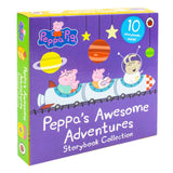 Peppa's Awesome Adventures 10 Storybook Collection Set (Garden Games, Fun At The Fair. Paper Planes, The Rainbow And More)