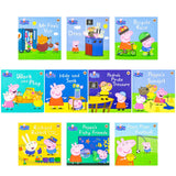 Peppa's Fun With Friends 10 Book Storybook Collection Set (Bicycle Race, Dens, Hide And Seek And More )