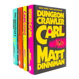 Dungeon Crawler Carl Series by Matt Dinniman 4 Books Collection Set (Dungeon Crawler Carl, Carl's Doomsday Scenario, The Dungeon Anarchist's Cookbook and This Inevitable Ruin) | Hardcover