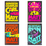 Dungeon Crawler Carl Series by Matt Dinniman 4 Books Collection Set (Dungeon Crawler Carl, Carl's Doomsday Scenario, The Dungeon Anarchist's Cookbook and This Inevitable Ruin) | Hardcover