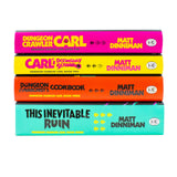 Dungeon Crawler Carl Series by Matt Dinniman 4 Books Collection Set (Dungeon Crawler Carl, Carl's Doomsday Scenario, The Dungeon Anarchist's Cookbook and This Inevitable Ruin) | Hardcover