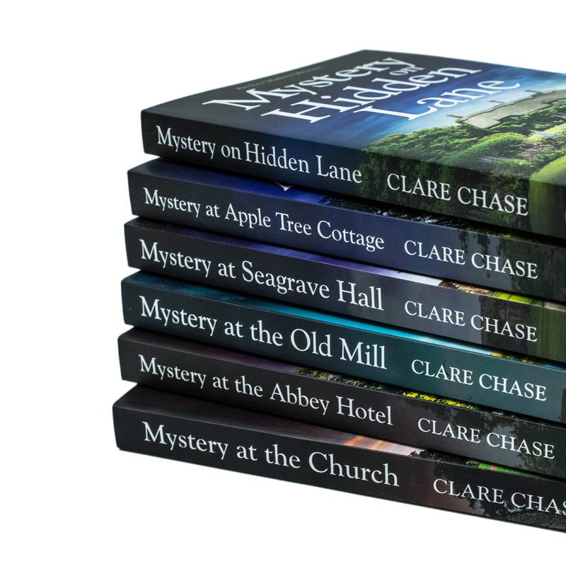 Mystery Collection Series 6 Book Set By Clare Chase (Apple Tree Cottage,Old Mill,Abbey Hotel,Hidden Lane,Church,Seagrave Hall)