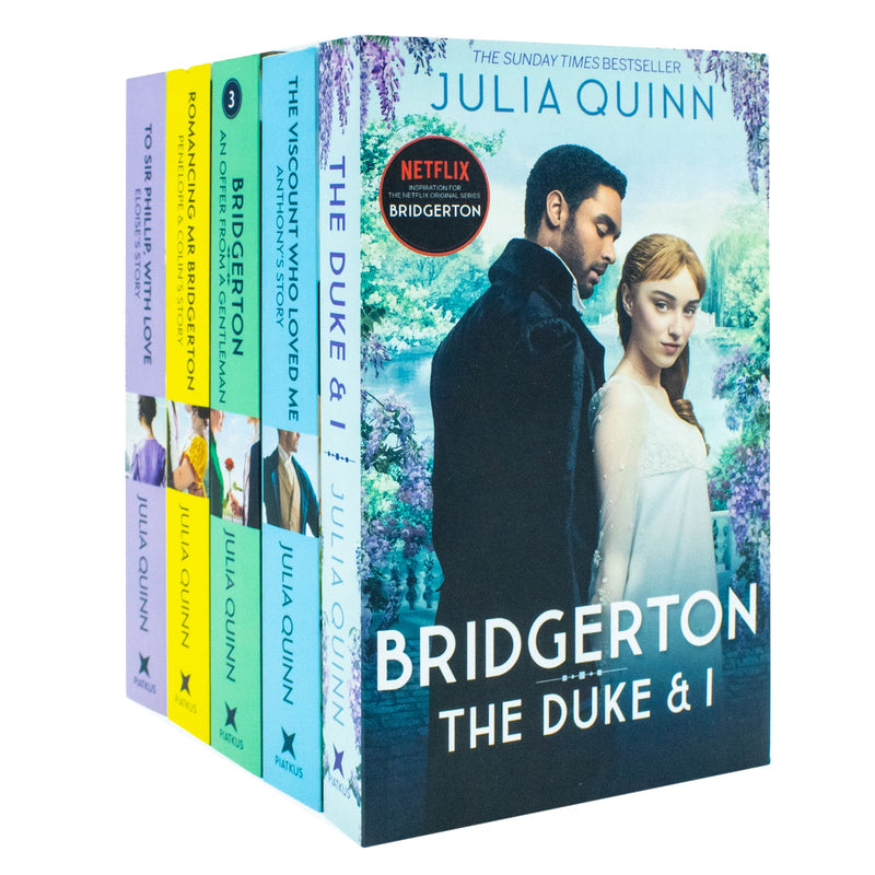 Bridgerton Family Series 5 Books Collection Set By Julia Quinn