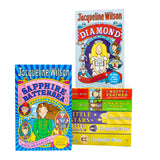 Jacqueline Wilson 7 Book Collection Set Hetty Feather Series (Heaty Feather, Sapphire Battersea, Emerald Star, Diamond, Little Star, Clover Moon, Rose Rivers) | Paperback