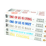 Karen M. McManus 5 Book Set - The Cousins, Two Can Keep a Secret, One of Us Is Lying Series, YA Mystery Thriller Collection for Teen & Adult Readers