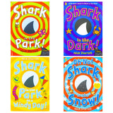 Shark in the Park Series 4 Books Collection Set by Nick Sharratt (Shark in the Park!, On a Windy Day!, Shark in the Dark!, Oh No! Shark in the Snow!)