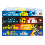 James Patterson Private Series 4 Books Collection Set (Books 16-19) (Private Rogue, Private Beijing, Private Rome, Private Monaco)