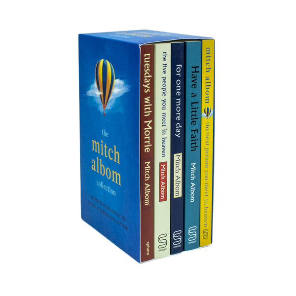 The Mitch Albom 5 Books Collection Box Set  (Tuesdays With Morrie, For One More Day, The Five People You Meet In Heaven,The Next Person You Meet in Heaven, Have A Little Faith)