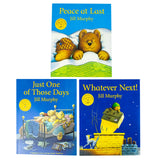 A Bear Family Book Collection 3 Books Set By Jill Murphy (Whatever Next!, Peace At Last, Just One Of Those Days)