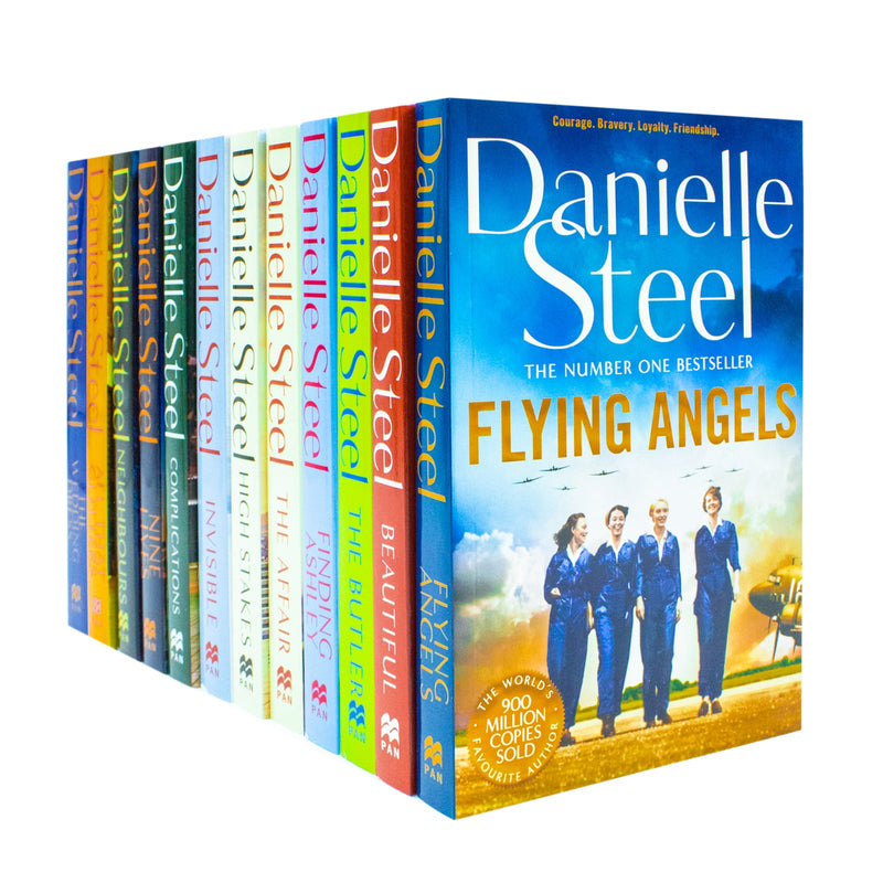 Danielle Steel Collection 12 Books Box Set (The Wedding Dress, All That Glitters, Neighbours, Nine Lives, Complications, Invisible, High Stakes, The Affair, Finding Ashley, The Butler & MORE!