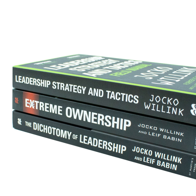 Jocko Willink 3 Book Set on Leadership Strategies, Tactics, and Extreme Ownership for Ages 12+