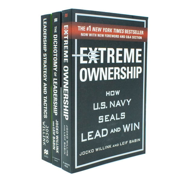 Jocko Willink 3 Book Set on Leadership Strategies, Tactics, and Extreme Ownership for Ages 12+