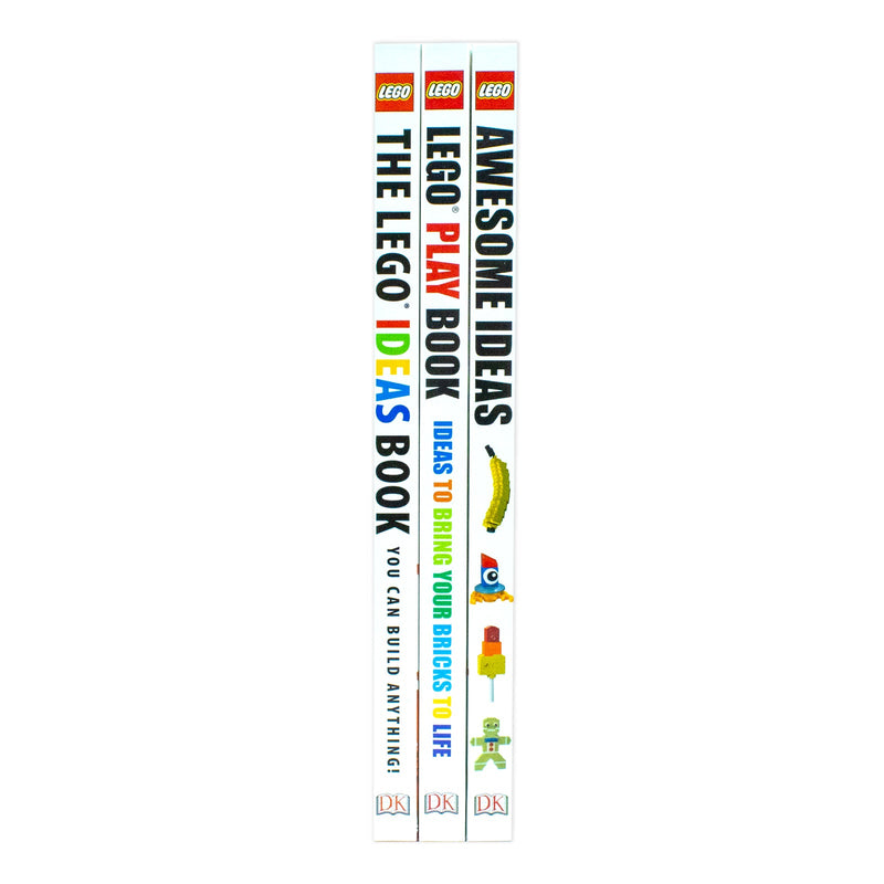 DK LEGO Activity Ideas 3-Book Set | Fun & Creative Building Projects for Kids – LEGO Play, Awesome Ideas & Educational Activities for Imaginative Fun