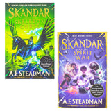 Skandar Series 2 Books Collection Set by A.F. Steadman | Skandar and the Spirit War & Skandar and the Skeleton Curse | Children's Fantasy Adventure