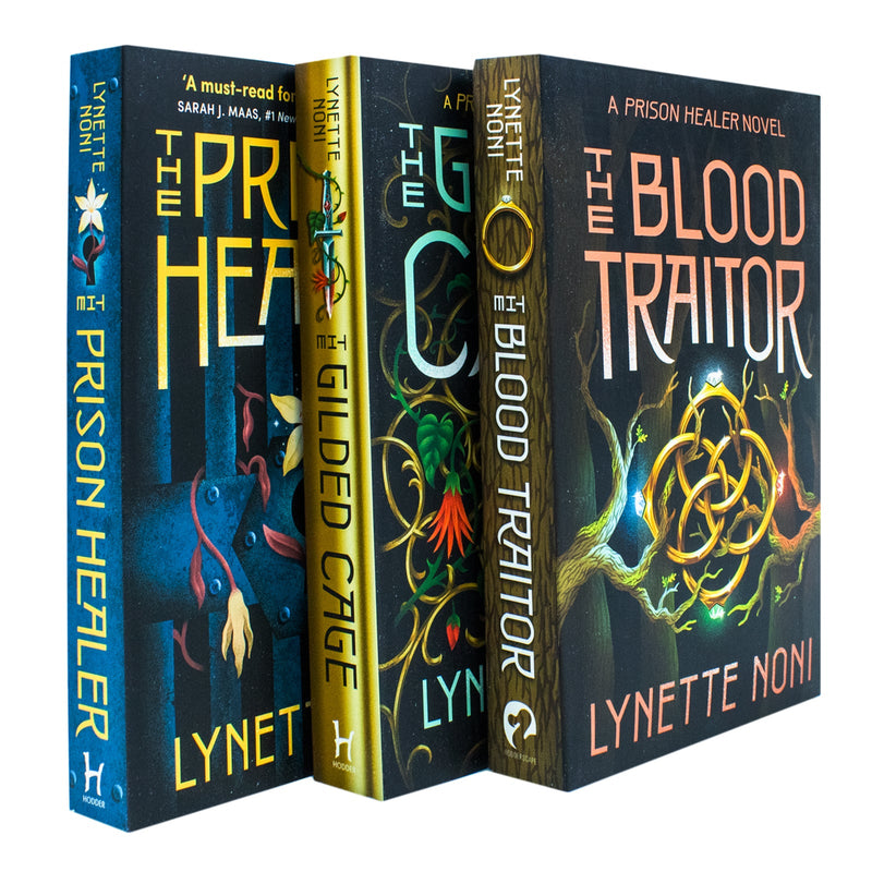 The Prison Healer Series 3 Book Set by Lynette Noni| YA Fantasy Fiction, Adventure,Suspense & Thrillers (The Prison Healer,Gilded Cage, Blood Traitor)