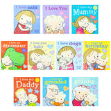 I Love You Mummy, Daddy, Grandad, Granny, Baby, cats , dogs 10 Books Set by Emma Dodd - Paperback Collection for 3-6 Years Old Friendship Readers