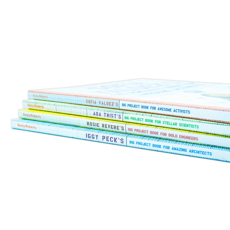 The Questioneers Big Project Book Collection by Andrea Beaty | Creative STEM Activities, Drawing, Puzzles, Games & Fun Learning for Kids