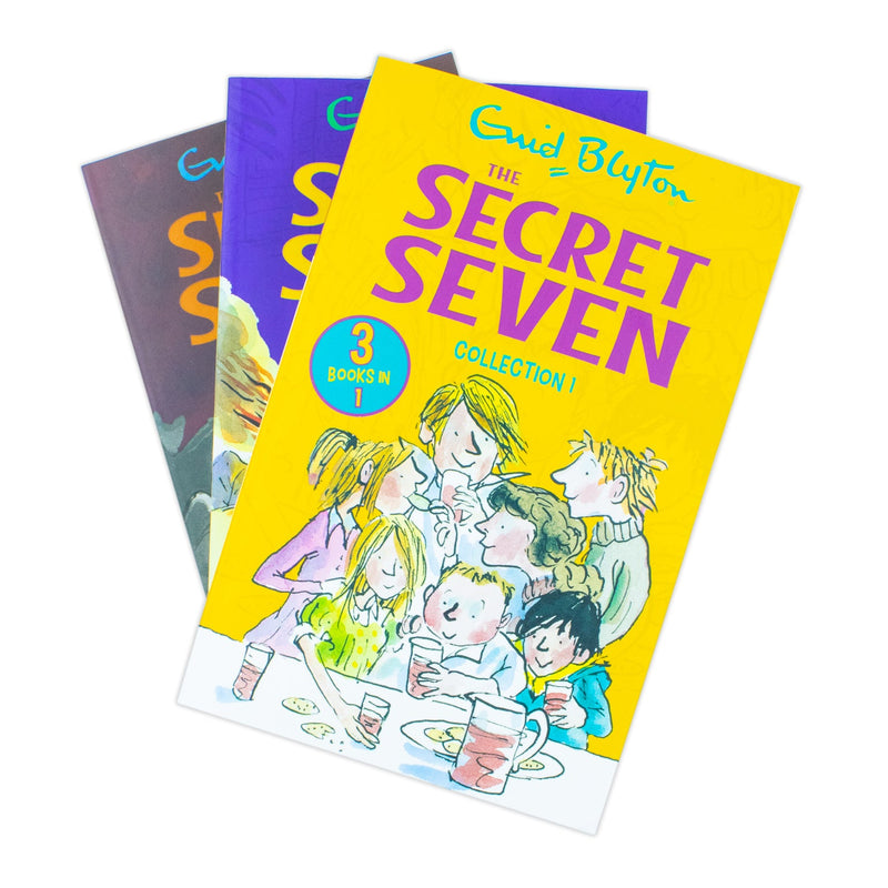 Enid Blyton The Secret Seven 9 Story Collection in 3 Books Set