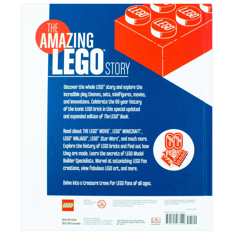 The LEGO Book, New Edition by Daniel Lipkowitz with Exclusive LEGO Brick |Creative Building Fun for Kids 8+| Imaginative Play, Engineering & Education