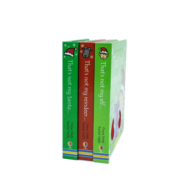 Thats Not My Christmas Collection 3 Books Set By  Fiona Watt (Reindeer, Santa, Elf)