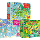 Usborne Book And Jigsaw 3 Books Set Collection