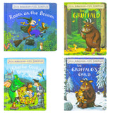Julia Donaldson And Axel Scheffler 4 Book Collection Set (Charlie Cookie's Favourite Book, The Gruffalo, The Gruffalo's Child, Room On The Broom)