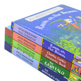 Julia Donaldson And Axel Scheffler 4 Book Collection Set (Charlie Cookie's Favourite Book, The Gruffalo, The Gruffalo's Child, Room On The Broom)