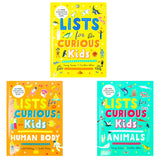 Lists for Curious Kids 3 Books Collection Set By Tracey Turner, Rachel Delahaye (Lists for Curious Kids, Human Body & Animals)