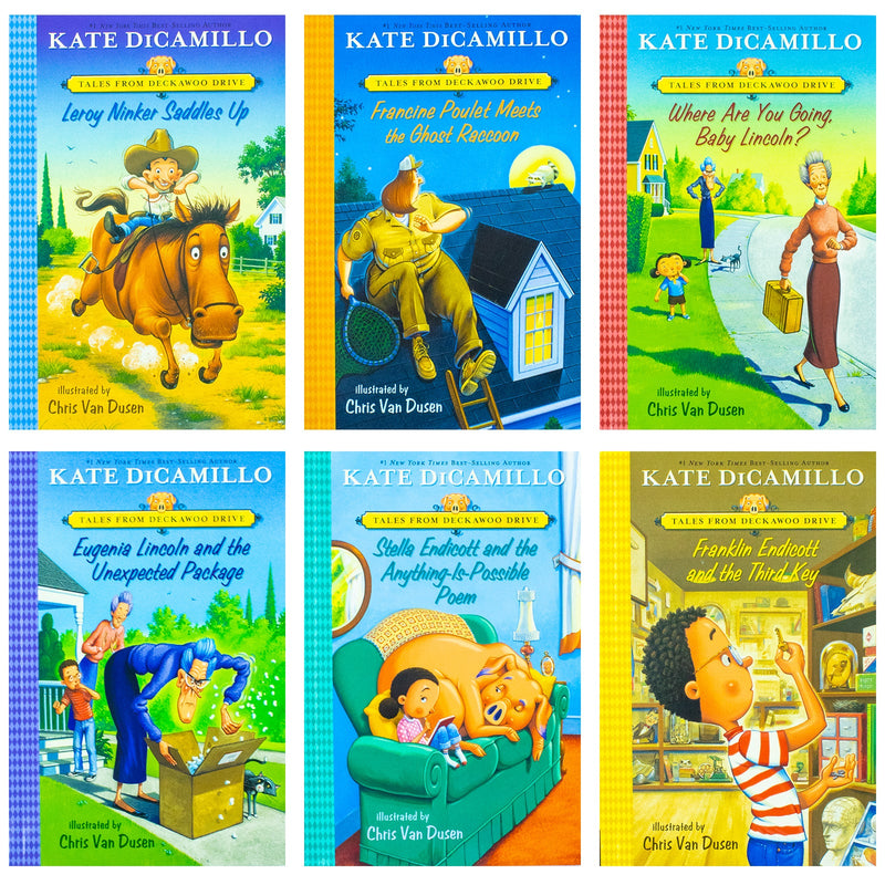 Tales from Deckawoo Drive Volume 1-6 Books Collection Set By Kate DiCamillo and Illustrated By Chris Van Dusen