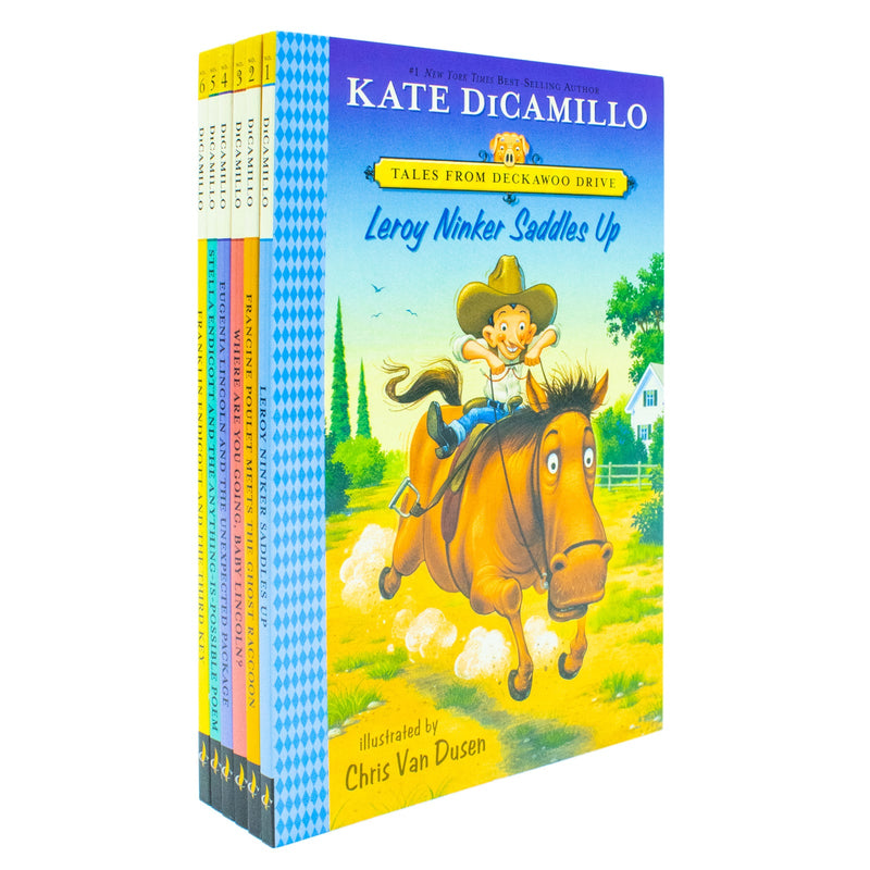 Tales from Deckawoo Drive Volume 1-6 Books Collection Set By Kate DiCamillo and Illustrated By Chris Van Dusen