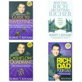Robert T. Kiyosaki 4 Books Collection Set (Rich Dad Poor Dad, Cashflow Quadrant, Guide to Investing, Why the Rich are getting Richer)