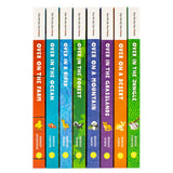 Our World Our Home Little Library 8 Board Book Collection Set by Marianne Berkes (Over on the Farm, in the Ocean, in a River, in the Forest, on a Mountain, in the Grasslands, on a Desert & in the Jungle)