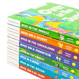 Our World Our Home Little Library 8 Board Book Collection Set by Marianne Berkes (Over on the Farm, in the Ocean, in a River, in the Forest, on a Mountain, in the Grasslands, on a Desert & in the Jungle)