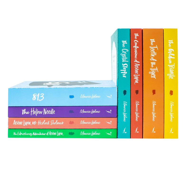 The Complete Collection of Arsène Lupin 8 Books Box Set by Maurice LeBlanc(Herlock Sholmes, The Confessions, The Crystal Stopper, The Confessions of Arsene Lupin & More)