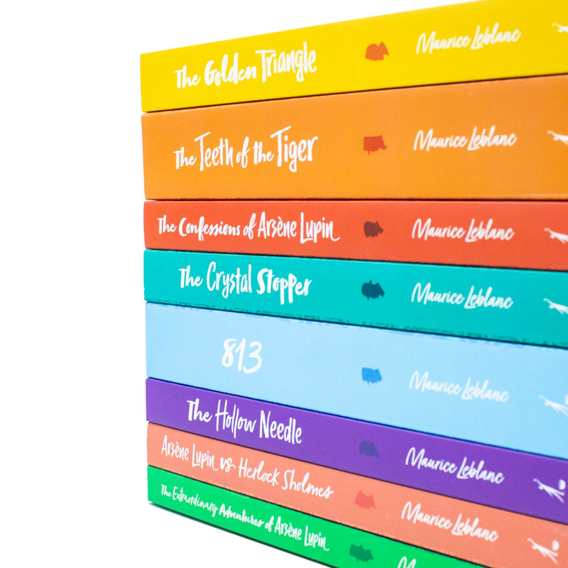 The Complete Collection of Arsène Lupin 8 Books Box Set by Maurice LeBlanc(Herlock Sholmes, The Confessions, The Crystal Stopper, The Confessions of Arsene Lupin & More)