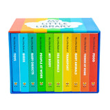 My Little Library – 10-Books Collection Set | Early Learning Board Books for Babies & Toddlers (Animals, Transport, Food, Toys, People & More)