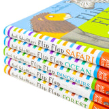 Axel Schefflers Flip Flap Series 5 Books Collection (6-10) (Safari, Ocean, Dinosaurs, Frozen, Forest) | Hardback