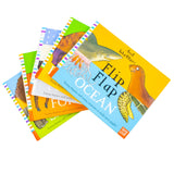 Axel Schefflers Flip Flap Series 5 Books Collection (6-10) (Safari, Ocean, Dinosaurs, Frozen, Forest) | Hardback
