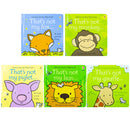 Usborne touchy-feely Books That's Not my Collection 3, 5 Books Box Set By Fiona Watt (Fox, Giraffe, Lion, Piglet, Monkey)
