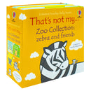 Usborne Touchy-Feely That's Not My Zoo 4 Books Collection: Zebra & Friends - Interactive Board Books for Kids, Toddlers, Early Learning & Sensory Fun