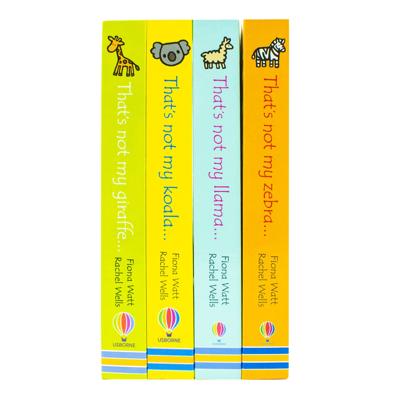 Usborne Touchy-Feely That's Not My Zoo 4 Books Collection: Zebra & Friends - Interactive Board Books for Kids, Toddlers, Early Learning & Sensory Fun